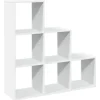 vidaXL - Boekenkast met 10 open vakken voor woonkamers - Wit - 99x29x99 cm