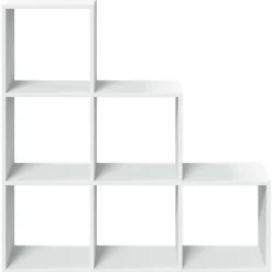 vidaXL - Boekenkast met 10 open vakken voor woonkamers - Wit - 99x29x99 cm