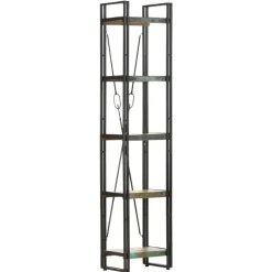 vidaXL - Boekenkast met 5 schappen - Multikleur - Hout - 40 x 30 x 180 cm