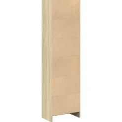 Boekenkasten|Boekenkasten-vidaXL - Boekenkast met 4 vakken - Sonoma eiken - Bewerkt hout - 40x24x143 cm