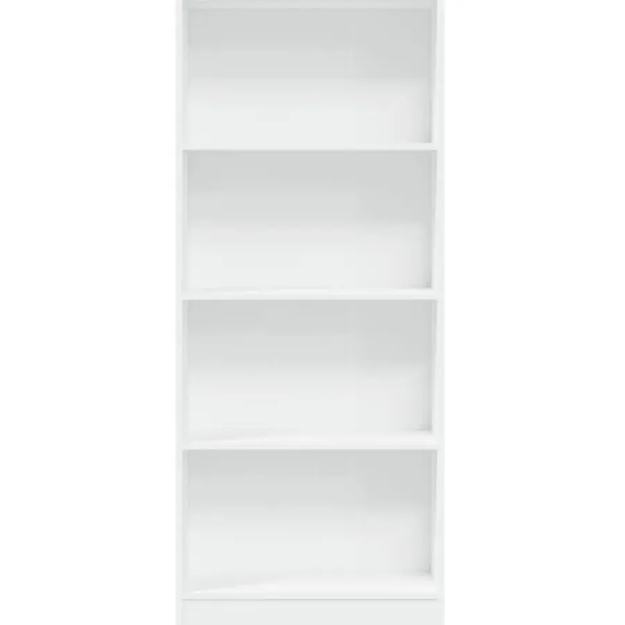 vidaXL - Boekenkast met 4 vakken voor kantoor - Wit - Hout - 60x24x143 cm