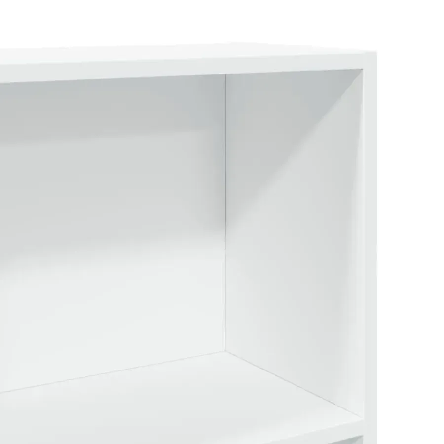 vidaXL - Boekenkast met 4 vakken voor kantoor - Wit - Hout - 60x24x143 cm