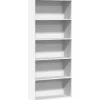 vidaXL - Boekenkast met 5 vakken voor kantoor - Wit - Hout - 80x30x189 cm