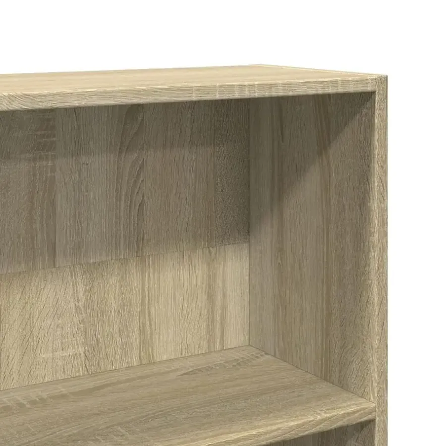 Boekenkasten|Boekenkasten-vidaXL - Boekenkast met 5 vakken - Sonoma eiken - Bewerkt hout - 80x24x176 cm