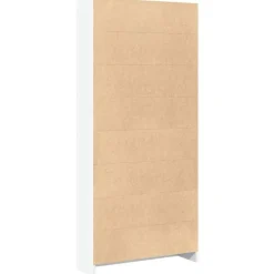 Boekenkasten|Boekenkasten-vidaXL - Boekenkast met 5 vakken - Wit - Bewerkt hout - 80x24x176 cm