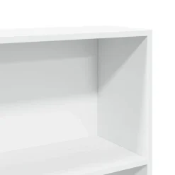 Boekenkasten|Boekenkasten-vidaXL - Boekenkast met 5 vakken - Wit - Bewerkt hout - 80x24x176 cm