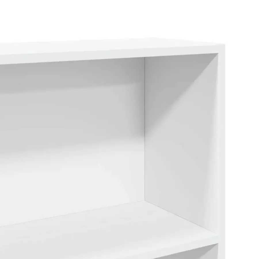Boekenkasten|Boekenkasten-vidaXL - Boekenkast met 5 vakken - Wit - Bewerkt hout - 80x24x176 cm