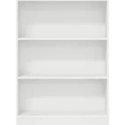 vidaXL - Boekenkast met 3 vakken - Wit - Bewerkt hout - 80x24x109 cm