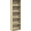 Boekenkasten|Boekenkasten-vidaXL - Boekenkast met 5 vakken voor woonkamers - Sonoma eiken - 60x30x189 cm
