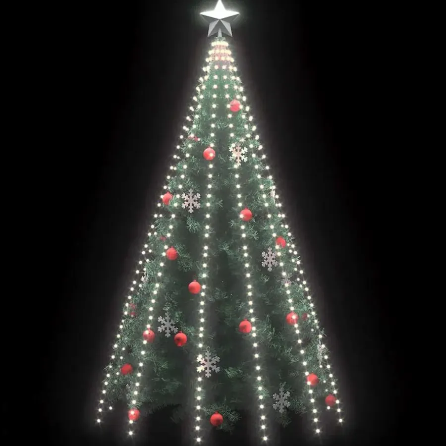 Lichtsnoeren-vidaXL - Boomverlichting - Wit - PVC - 500 cm