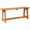 vidaXL - Buitenenbank - Naturel - Massief acaciahout - 119x35x47 cm