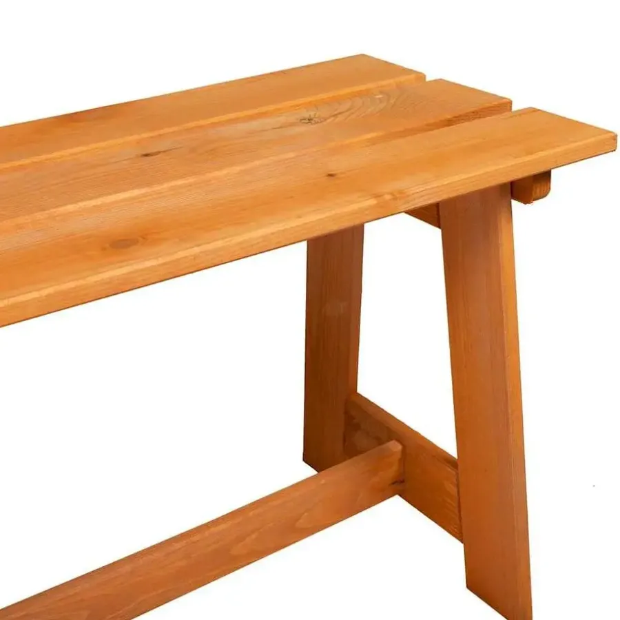 vidaXL - Buitenenbank - Naturel - Massief acaciahout - 119x35x47 cm