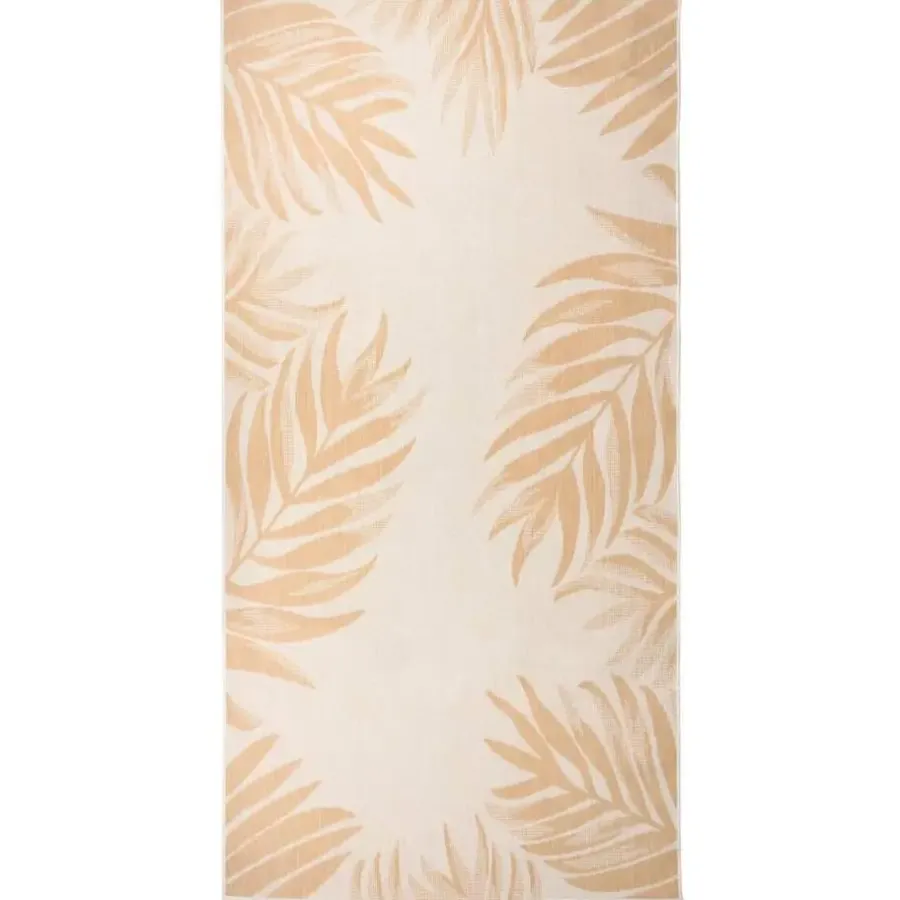 Buiten Vloerkleden|Buiten Vloerkleden-vidaXL - Buitenkleed - Geel - Kunststof - 100 x 200 cm