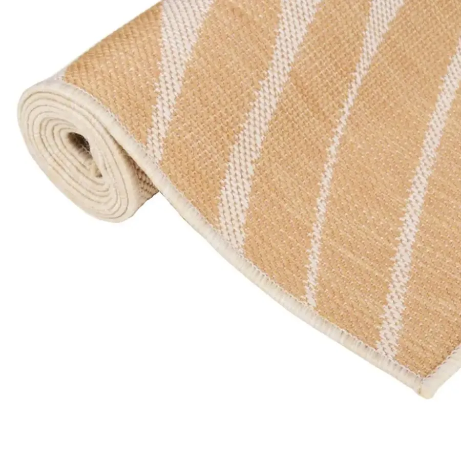 Buiten Vloerkleden|Buiten Vloerkleden-vidaXL - Buitenkleed - Geel - Kunststof - 100 x 200 cm