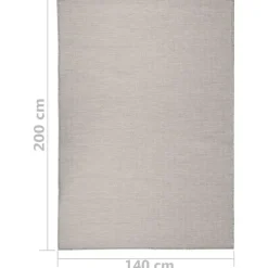 vidaXL - Buitenkleed - Grijs - Kunststof