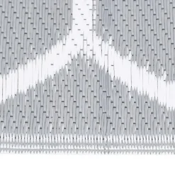 Buiten Vloerkleden|Buiten Vloerkleden-vidaXL - Buitenkleed - Grijs - Polypropyleen - 80 x 250 cm