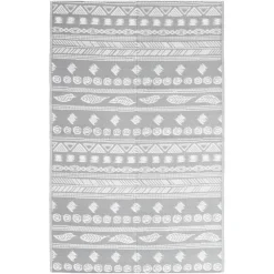 Buiten Vloerkleden|Buiten Vloerkleden-vidaXL - Buitenkleed - Grijs - Polypropyleen - 120 x 180 cm
