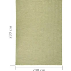 Buiten Vloerkleden|Buiten Vloerkleden-vidaXL - Buitenkleed - Groen - Kunststof - 200 x 280 cm