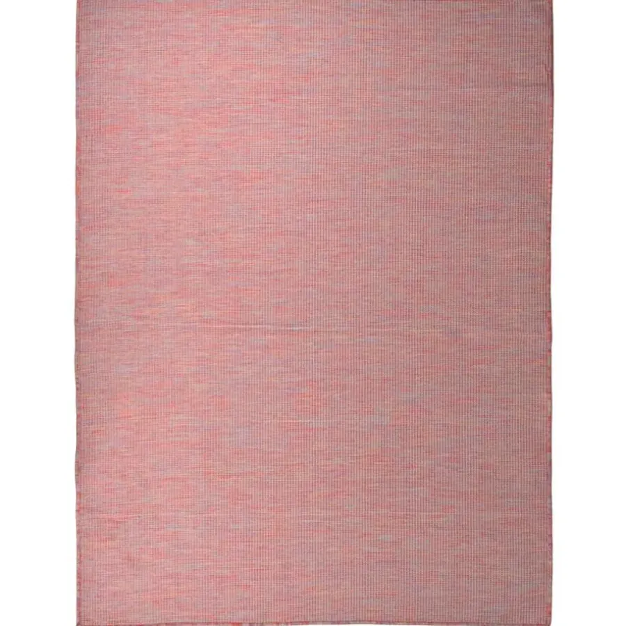 Buiten Vloerkleden|Buiten Vloerkleden-vidaXL - Buitenkleed - Rood - Kunststof - 120 x 170 cm