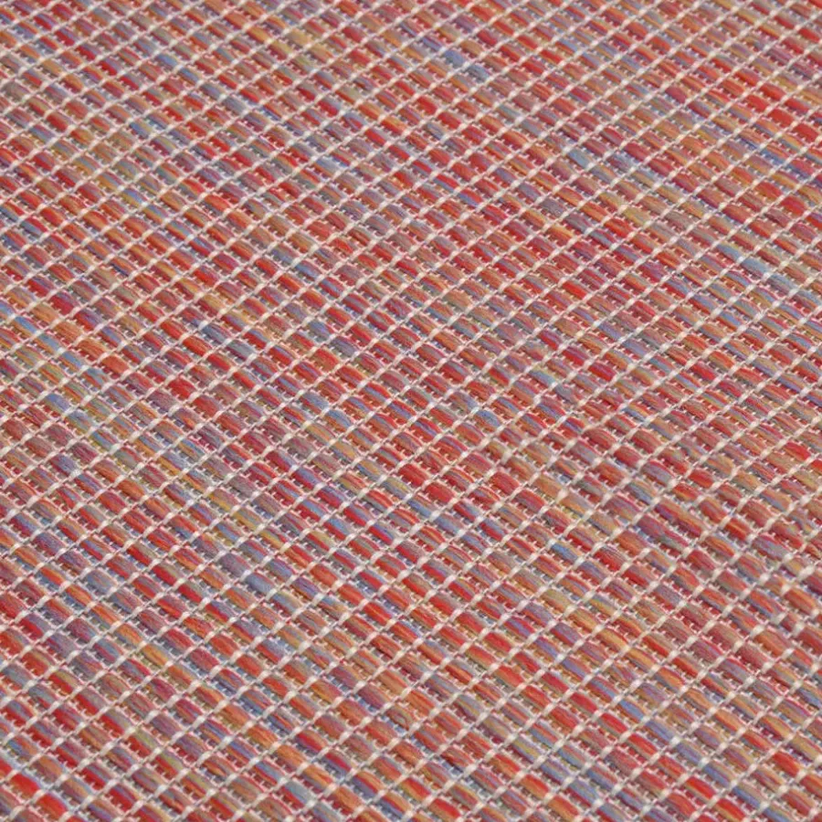 Buiten Vloerkleden|Buiten Vloerkleden-vidaXL - Buitenkleed - Rood - Kunststof - 120 x 170 cm