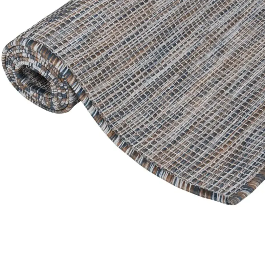 Buiten Vloerkleden|Buiten Vloerkleden-vidaXL - Buitenkleed - Zwart - Kunststof - 120 x 170 cm