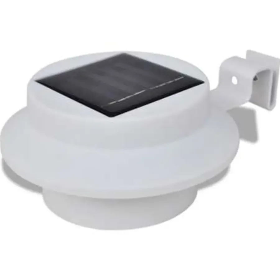 Wandlampen-vidaXL - Buitenlamp - Wit - Kunststof - 6 stuks