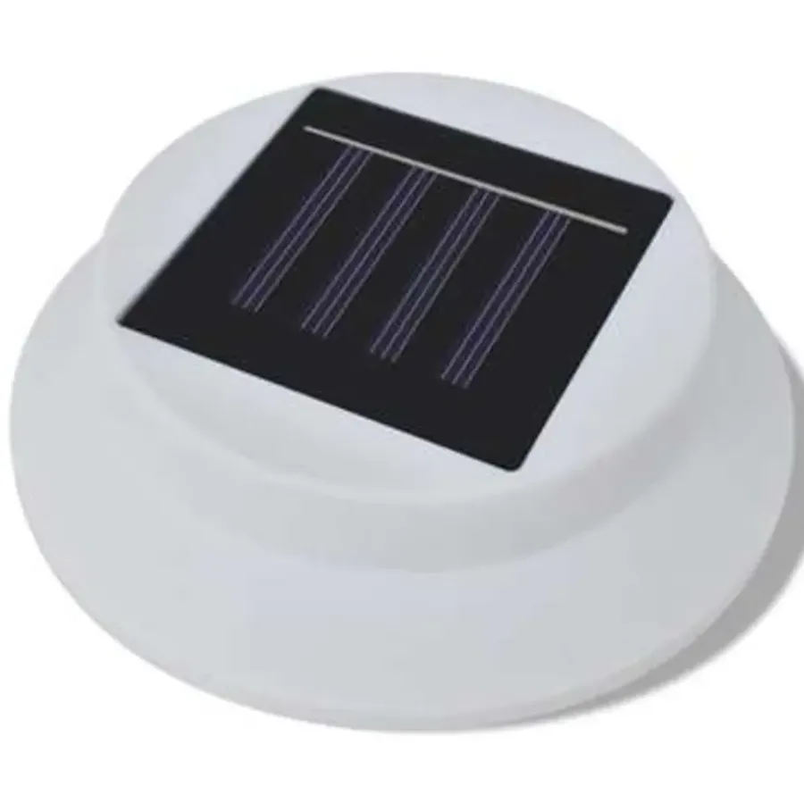 Wandlampen-vidaXL - Buitenlamp - Wit - Kunststof - 6 stuks