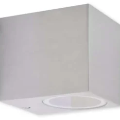 vidaXL - Buitenlamp - Zilver - Aluminium - 6.8 x 9.2 x 8.1 cm - 2 stuks