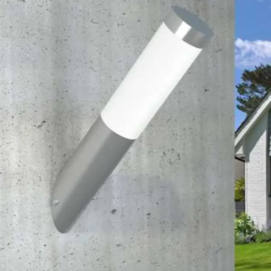 Wandlampen-vidaXL - Buitenverlichting - Zilver - Roestvrij staal