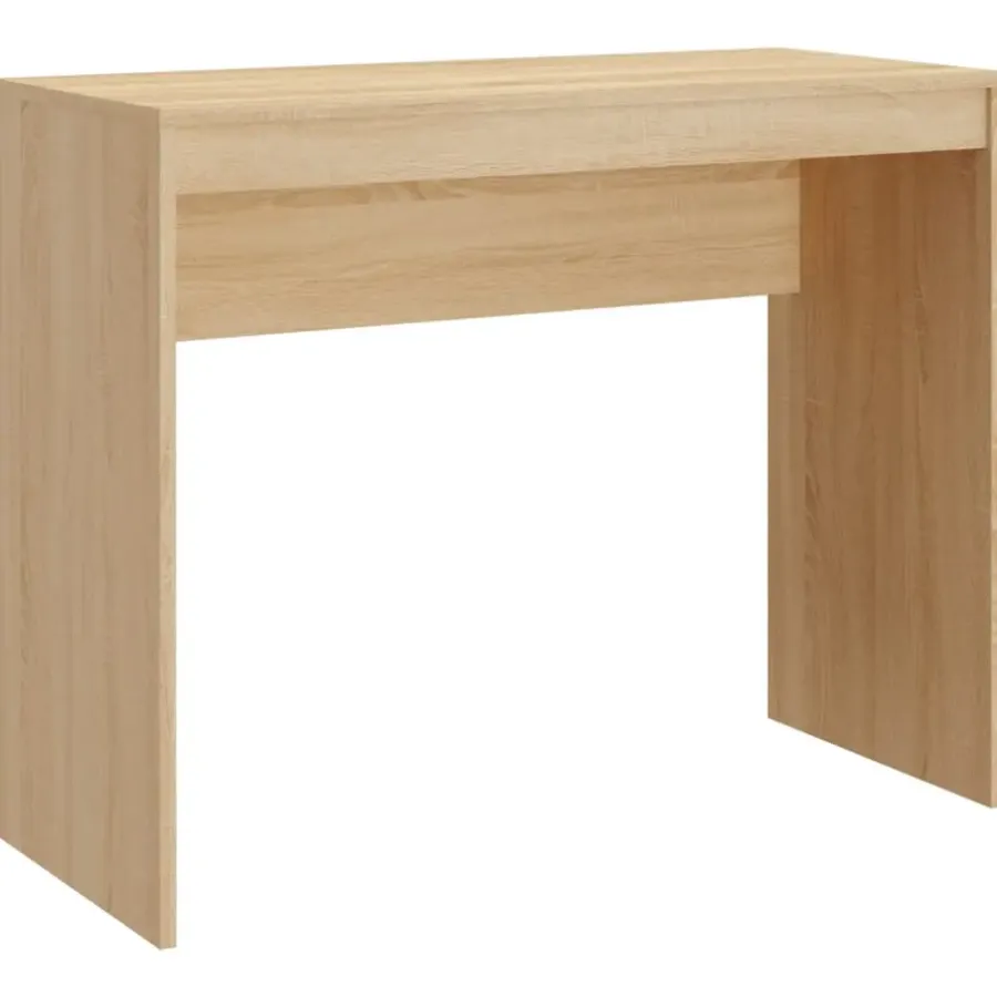 vidaXL - Bureau - Bruin - Bewerkt hout