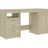 Bureaus-vidaXL - Bureau - Bruin - Bewerkt hout