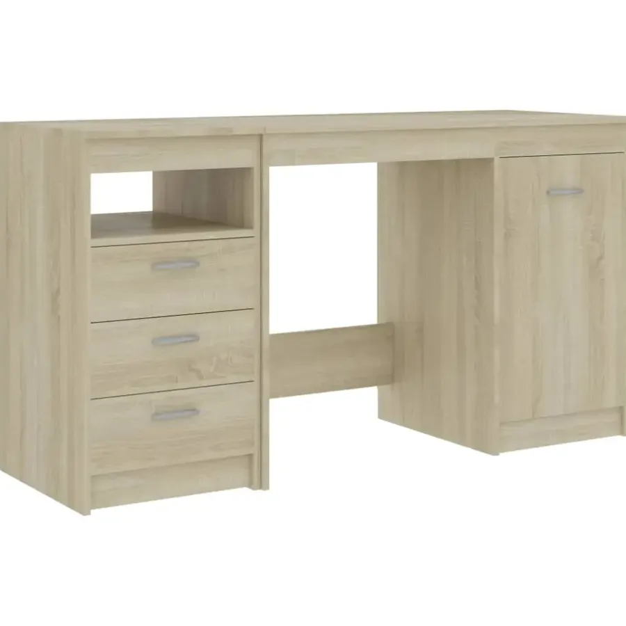 Bureaus-vidaXL - Bureau - Bruin - Bewerkt hout