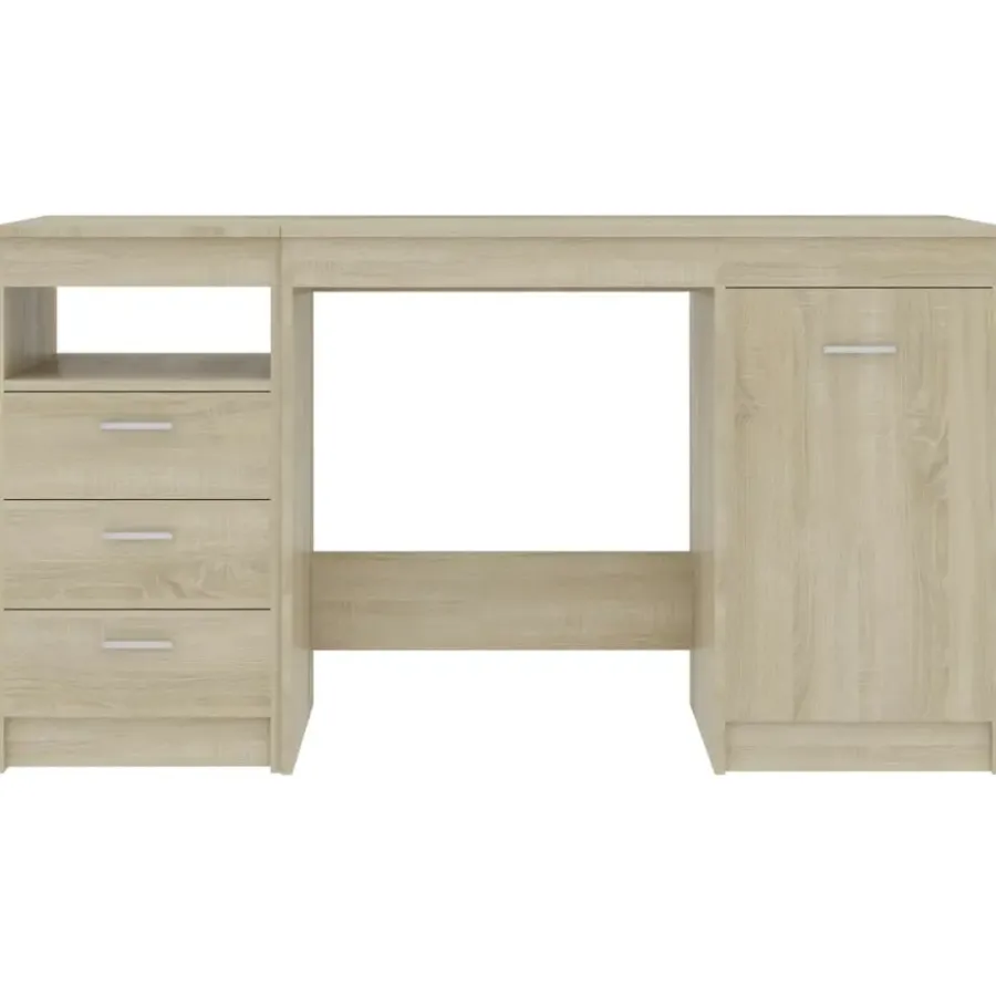 Bureaus-vidaXL - Bureau - Bruin - Bewerkt hout