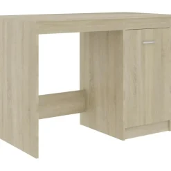 Bureaus-vidaXL - Bureau - Bruin - Bewerkt hout