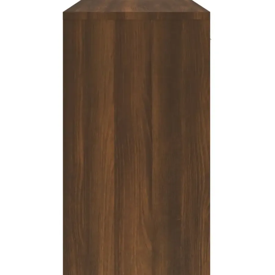 vidaXL - Bureau - Bruin - Bewerkt hout
