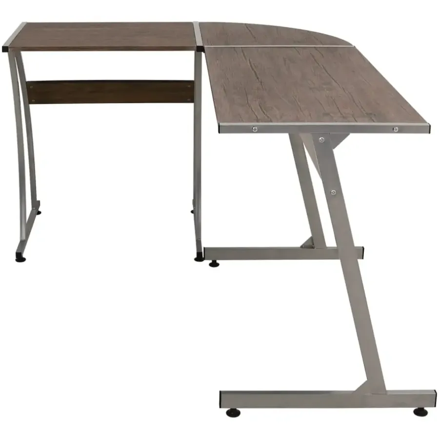 vidaXL - Bureau - Bruin - Bewerkt hout