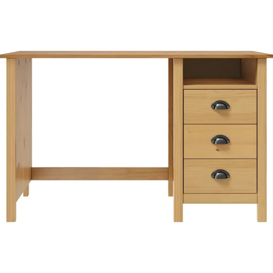 vidaXL - Bureau - Bruin - Grenenhout - 120 x 50 x 74 cm