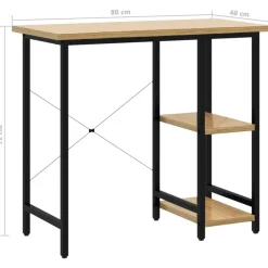 vidaXL - Bureau - Bruin - MDF