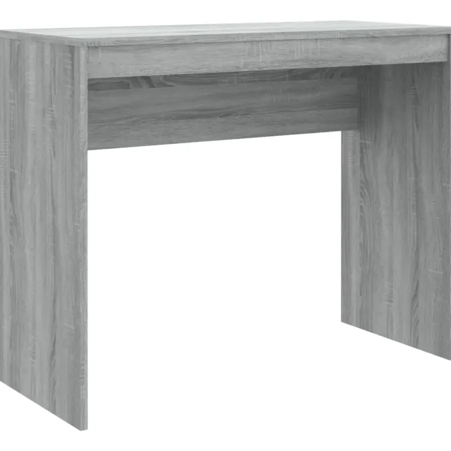 Bureaus-vidaXL - Bureau - Grijs - Bewerkt hout
