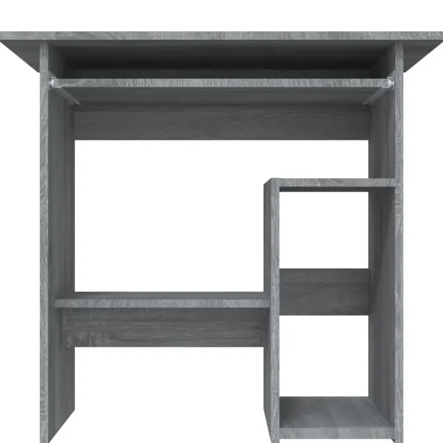 vidaXL - Bureau - Grijs - Bewerkt hout