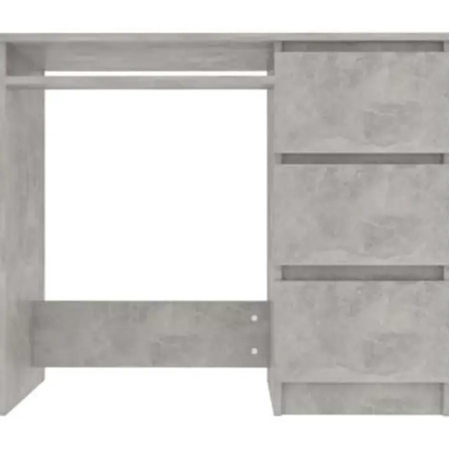 vidaXL - Bureau - Grijs - Bewerkt hout