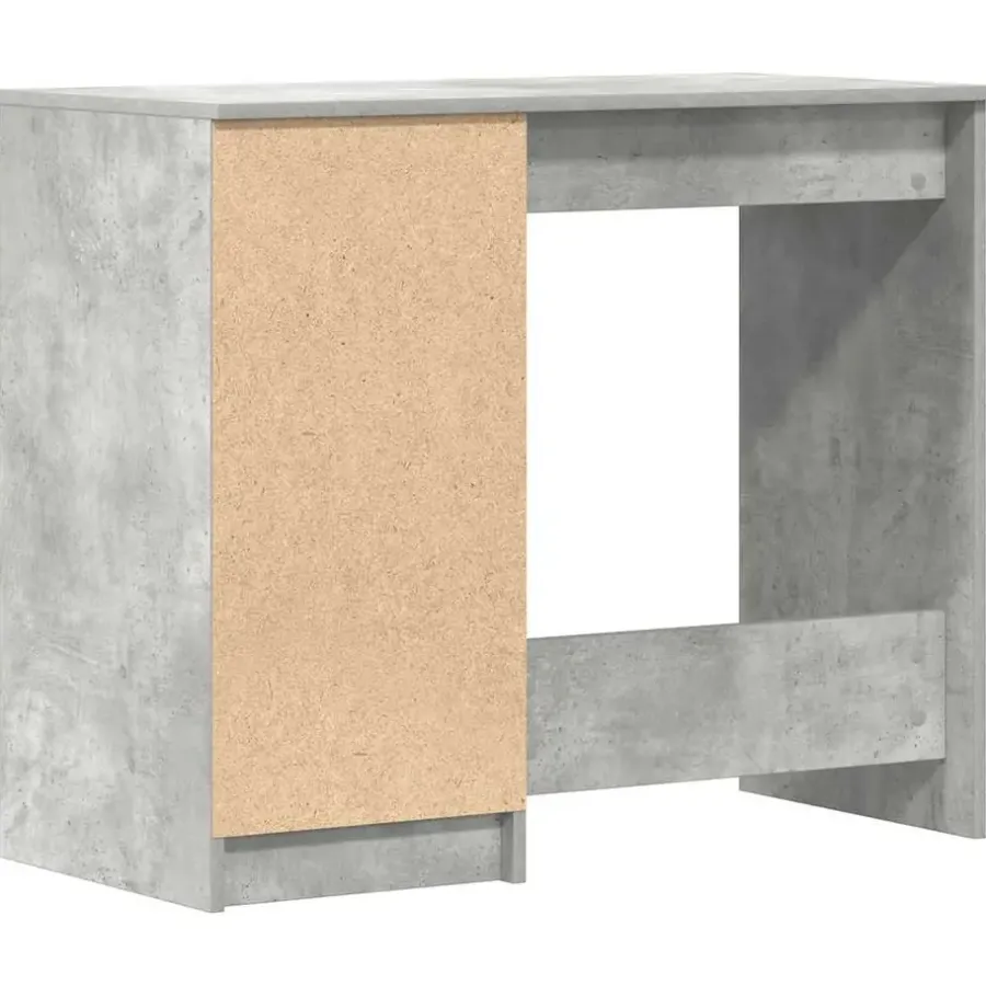 vidaXL - Bureau - Grijs - Bewerkt hout