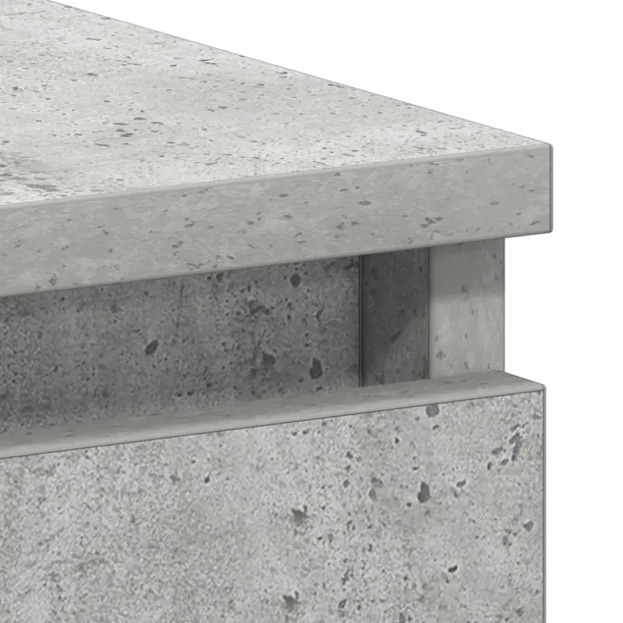 vidaXL - Bureau - Grijs - Bewerkt hout
