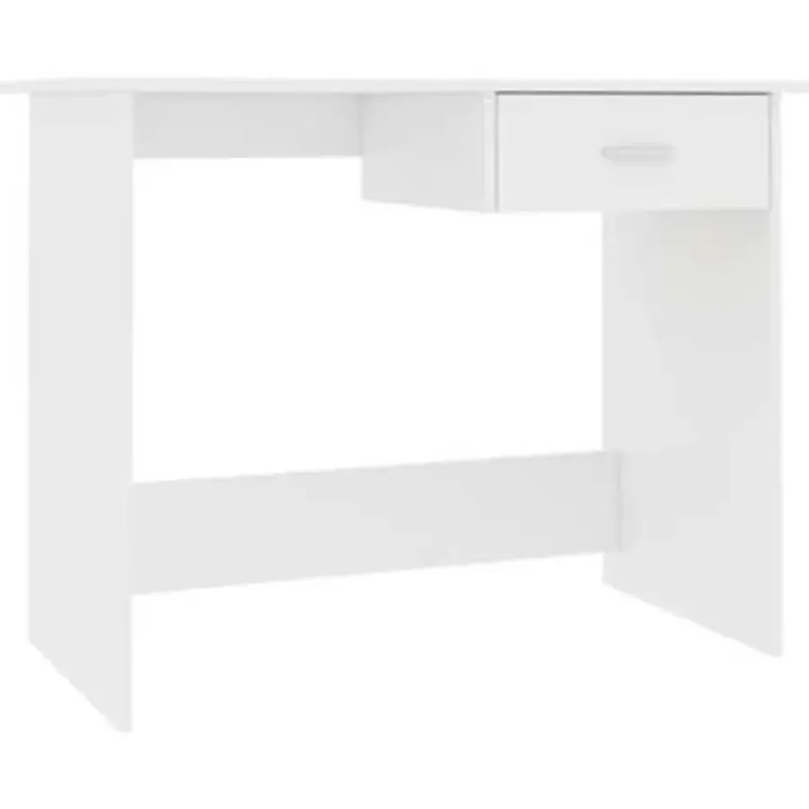 vidaXL - Bureau - Wit - Bewerkt hout
