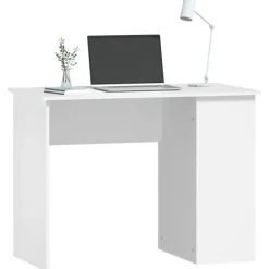 vidaXL - Bureau - Wit - Bewerkt hout