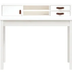 vidaXL - Bureau - Wit - Grenenhout