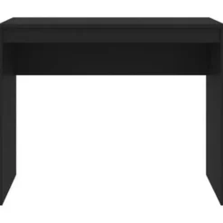 vidaXL - Bureau - Zwart - Bewerkt hout