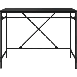 vidaXL - Bureau - Zwart - Bewerkt hout