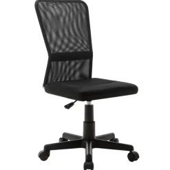 Bureaustoelen|Bureaustoelen-vidaXL - Bureaustoel - Zwart - Gaas