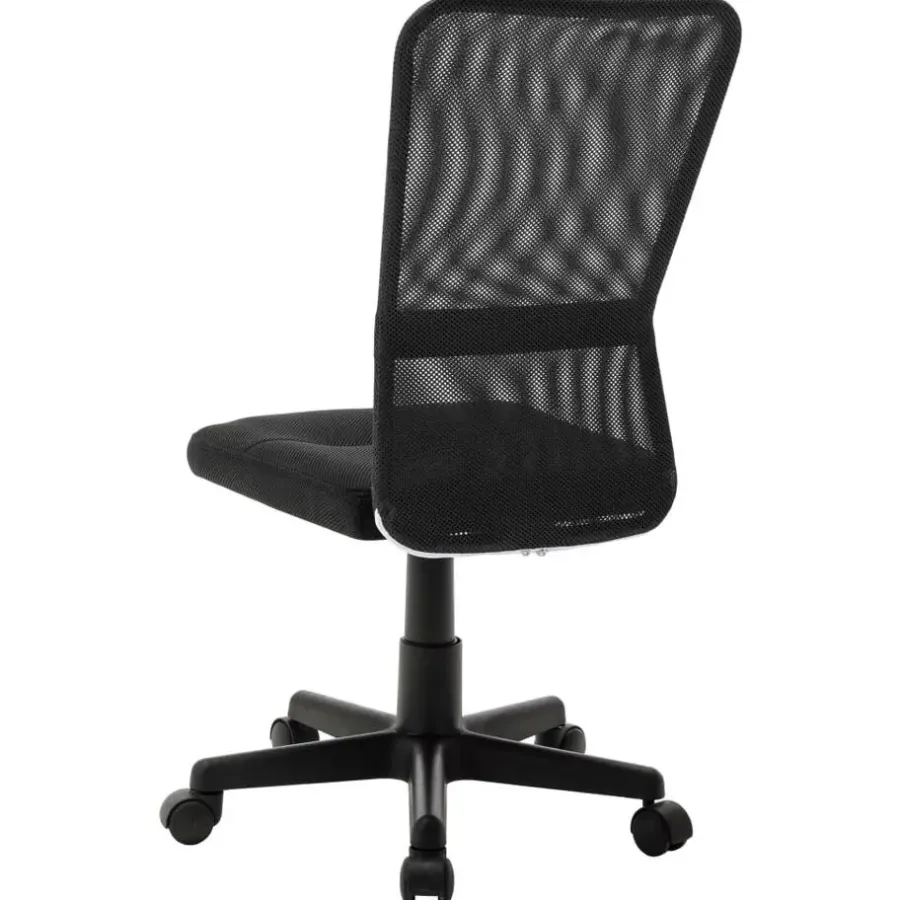 Bureaustoelen|Bureaustoelen-vidaXL - Bureaustoel - Zwart - Gaas